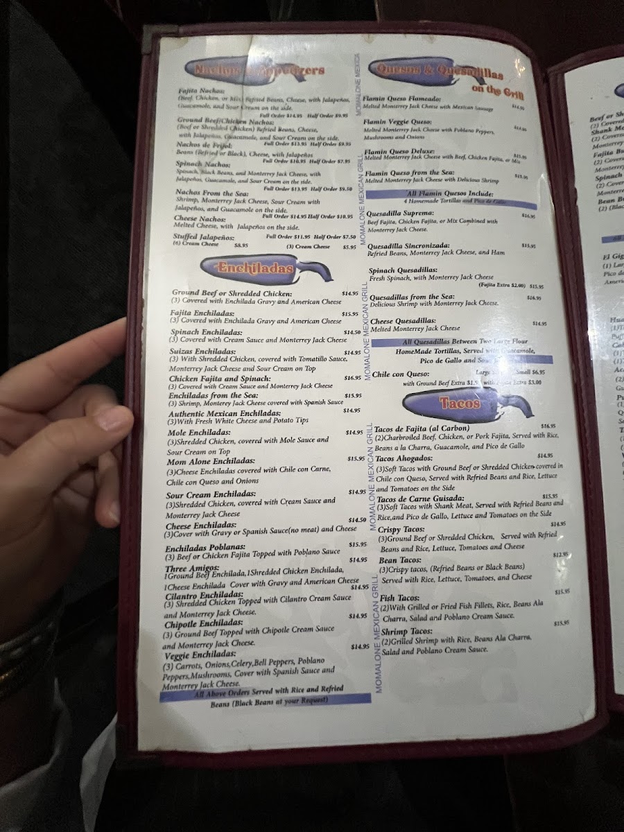 Menu Mom Alone Mexican Grill-3