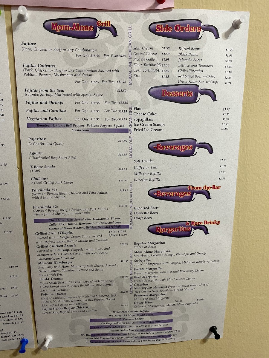 Menu Mom Alone Mexican Grill-9